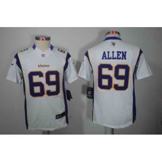 Youth Nike Minnesota Vikings #69 Allen White Color[Youth Limited Jerseys]